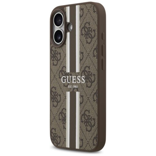 Guess 4G Printed Stripes MagSafe case for iPhone 17 brown - Image 2