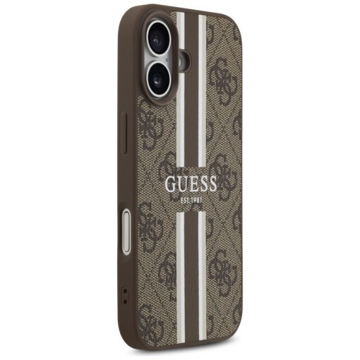 Guess 4G Printed Stripes MagSafe case for iPhone 17 brown - Image 4