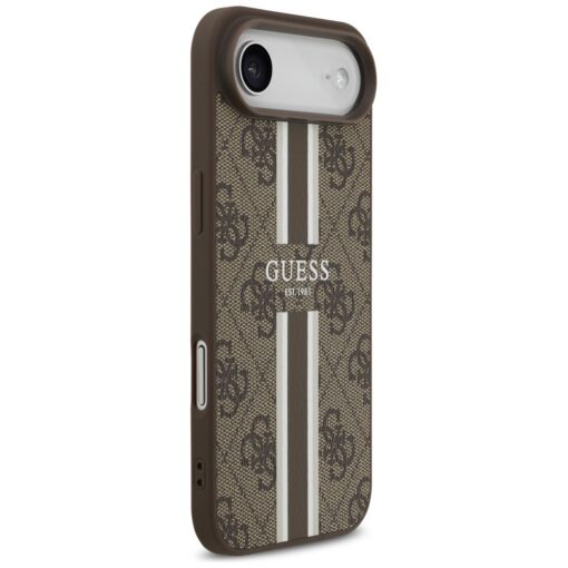 Guess 4G Printed Stripes MagSafe case for iPhone 17 Air brown - Image 4