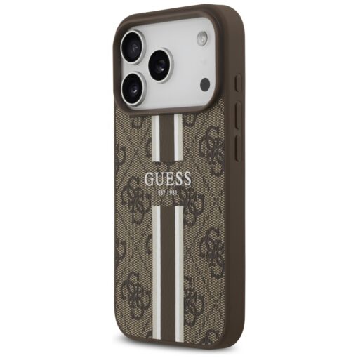 Guess 4G Printed Stripes MagSafe case for iPhone 17 Pro brown - Image 2