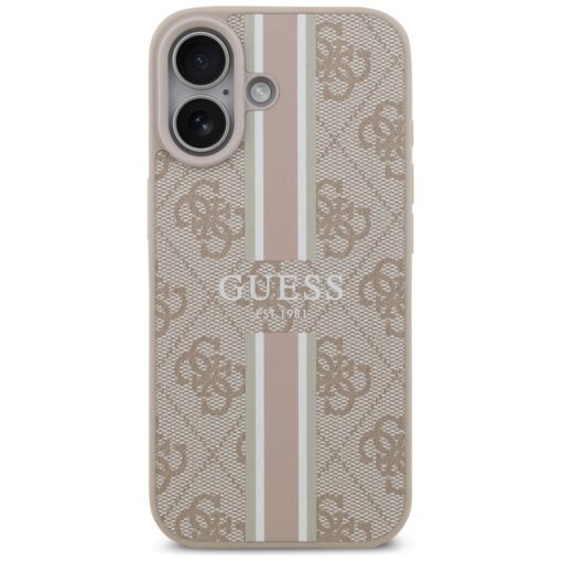 Guess 4G Printed Stripes MagSafe case for iPhone 17 pink - Image 3