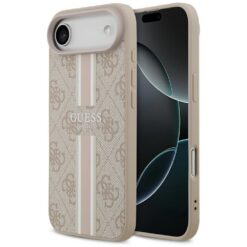 Guess 4G Printed Stripes MagSafe case for iPhone 17 Air pink