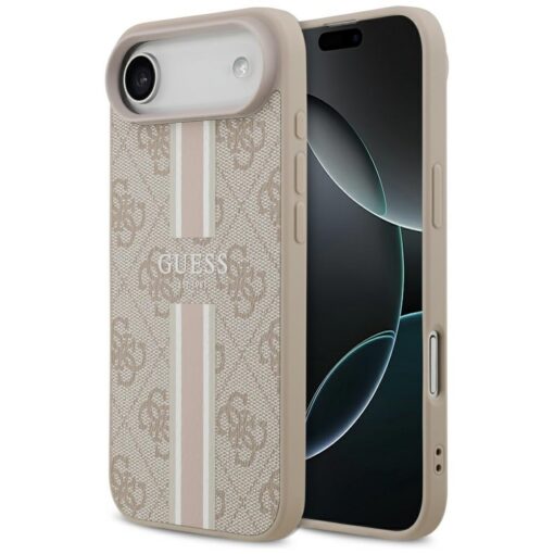 Guess 4G Printed Stripes MagSafe case for iPhone 17 Air pink