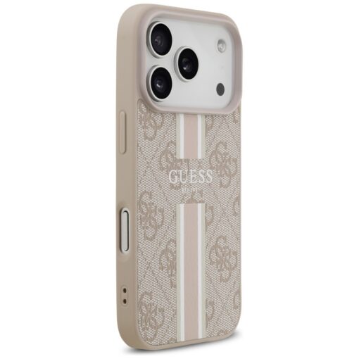 Guess 4G Printed Stripes MagSafe case for iPhone 17 Pro pink - Image 4