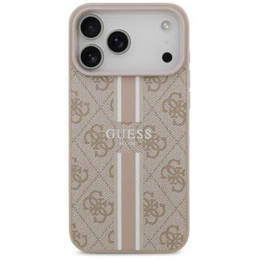 Guess 4G Printed Stripes MagSafe case for iPhone 17 Pro Max pink - Image 3