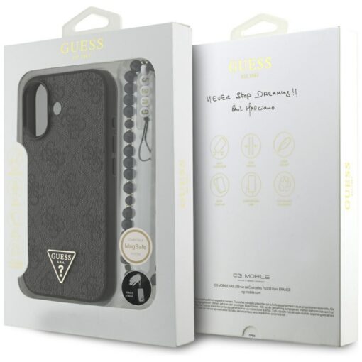 Guess 4G Strap Triangle Logo MagSafe case for iPhone 17 black - Image 8