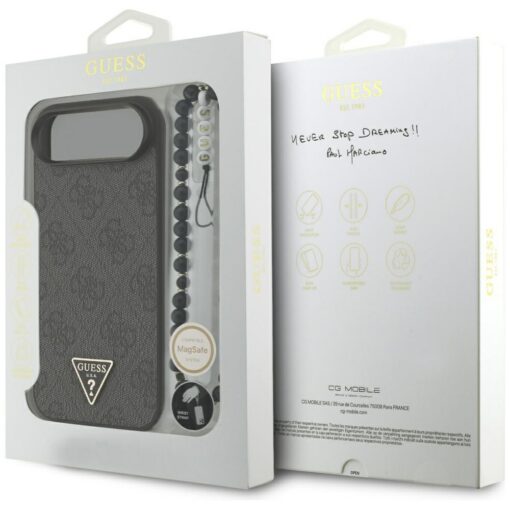 Guess 4G Strap Triangle Logo MagSafe case for iPhone 17 Air black - Image 8