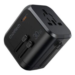 Universaalne reisilaadija Choetech PD5008 30W USB-C/3xUSB-A must