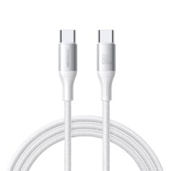 Laadimisjuhe Joyroom S-A28 USB-C to USB-C 60W 2.0m valge