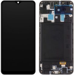 LCD ekraan Samsung A205 A20 puuteekraani ja raamiga originaal Black (service pack)