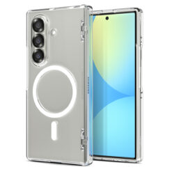 Kaitseümbris Ultra Hybrid Pro (MagFit), Samsung Galaxy Z Fold7, läbipaistev, Qi2/MagSafe toega, Spigen