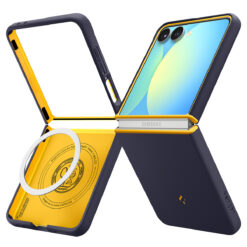 Kaitseümbris Nano Pop (MagFit), Samsung Galaxy Z Flip7, tumesinine, Qi2/MagSafe toega, Spigen