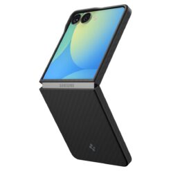 Kaitseümbris AirSkin Aramid, Samsung Galaxy Z Flip7, must, Spigen