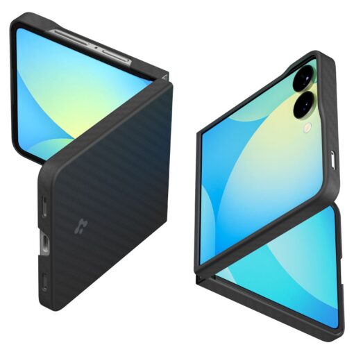 Kaitseümbris AirSkin Aramid, Samsung Galaxy Z Flip7, must, Spigen - Image 11