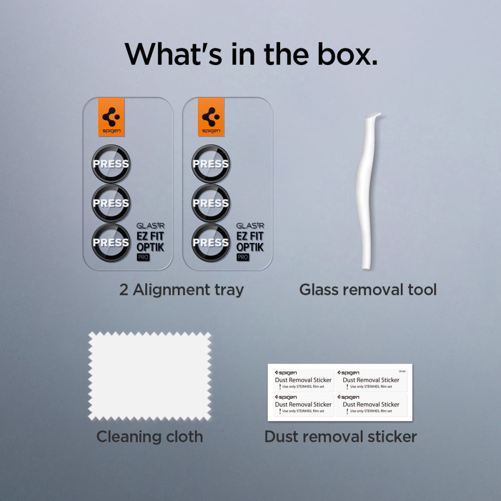 Tagakaamerate kaitseklaasid EZ Fit Optik Pro HD, Samsung Galaxy Z Fold7, komplektis 2tk, musta äärega, Spigen - Image 10