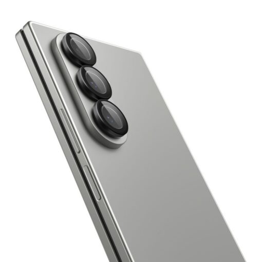Tagakaamerate kaitseklaasid EZ Fit Optik Pro HD, Samsung Galaxy Z Fold7, komplektis 2tk, musta äärega, Spigen - Image 2