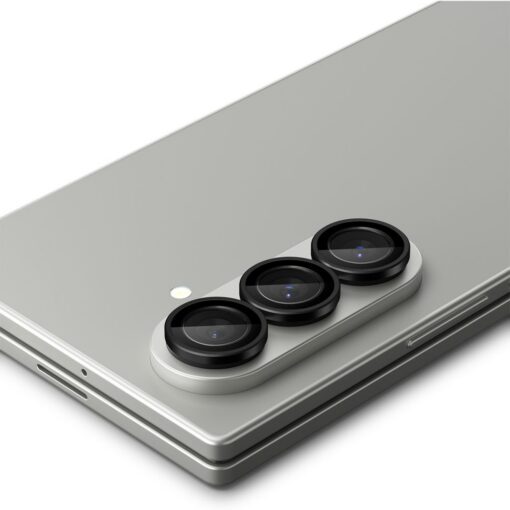 Tagakaamerate kaitseklaasid EZ Fit Optik Pro HD, Samsung Galaxy Z Fold7, komplektis 2tk, musta äärega, Spigen - Image 3