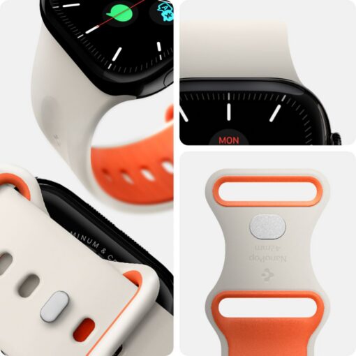 Kellarihm Nano Pop, Apple Watch Series 10 / 9 / 8 / 7 / 6 / 5 / 4 / SE (2024/2023/2022) / SE (40 / 41 / 42 mm), beež, Spigen - Image 8