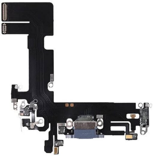 Flex for iPhone 13 for charging connector with microphone Blue original (used Grade A)