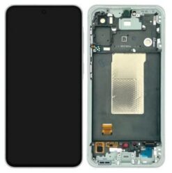 LCD screen Samsung A566 A56 5G with touch screen and frame Awesome Olive original (assembled service pack)