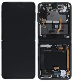 LCD screen Samsung F711 Z Flip3 5G with touch screen with frame (Inner) Phantom Black original (used Grade B)