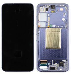 LCD screen Samsung S921 S24 with touch screen and frame Cobalt Violet original (service pack)