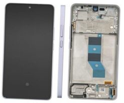 LCD screen Xiaomi Poco M7 Pro 5G with touch screen with frame Purple original (service pack)