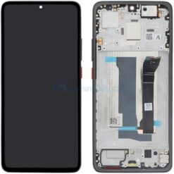 LCD screen Xiaomi Poco X7 Pro 5G with touch screen with frame Black (RED power button, Iron Man Edition) original (service pack)