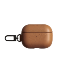 Kaitseümbris Apple AirPods Pro (2.gen), pruun, naturaalsest nahast, Mujjo