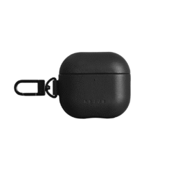 Kaitseümbris Apple AirPods 4, must, naturaalsest nahast, Mujjo