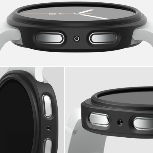 Kaitseümbris Slim, Samsung Galaxy Watch8 44mm, komplektis 2tk, läbipaistev ja must, Ringke - Image 2