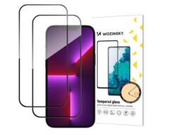 Screen protection glass "Wozinsky 5D Full Glue" Apple iPhone 17 Pro Max case-friendly black (2pcs)