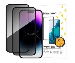 Screen protection glass "Wozinsky Privacy 5D Full Glue" Apple iPhone 17 Pro Max case-friendly Anti Spy (2pcs)