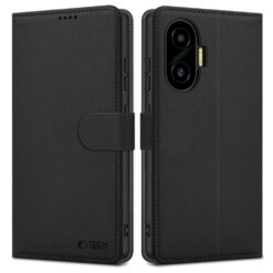 Kaitseümbris kaanega Wallet, Xiaomi Poco F7, must, Tech-Protect