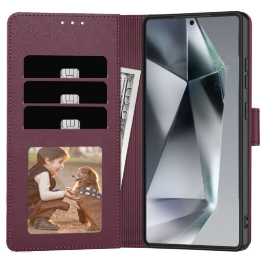 Kaitseümbris kaanega Wallet, Samsung Galaxy A36 5G, tumepunane, Tech-Protect - Image 2
