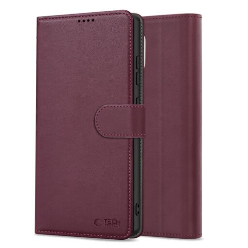 Kaitseümbris kaanega Wallet, Samsung Galaxy A36 5G, tumepunane, Tech-Protect - Image 3