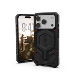 Kaitseümbris Monarch Pro Kevlar, Apple iPhone 17 Pro, Kevlar must, MagSafe ühilduv, Urban Armor Gear (UAG)