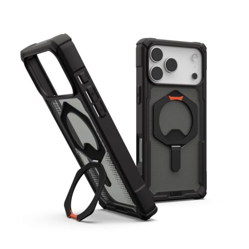 Kaitseümbris Plasma XTE, Apple iPhone 17 Pro Max, must/oranž, MagSafe ühilduv, tugijalaga, Urban Armor Gear (UAG)