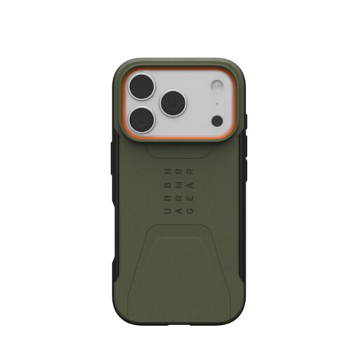 Kaitseümbris Civilian, Apple iPhone 17 Pro, militaarroheline/oranž, MagSafe ühilduv, Urban Armor Gear (UAG) - Image 4