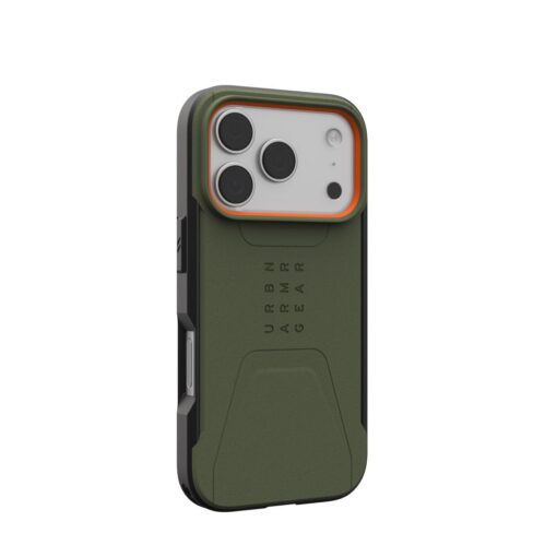 Kaitseümbris Civilian, Apple iPhone 17 Pro, militaarroheline/oranž, MagSafe ühilduv, Urban Armor Gear (UAG) - Image 5