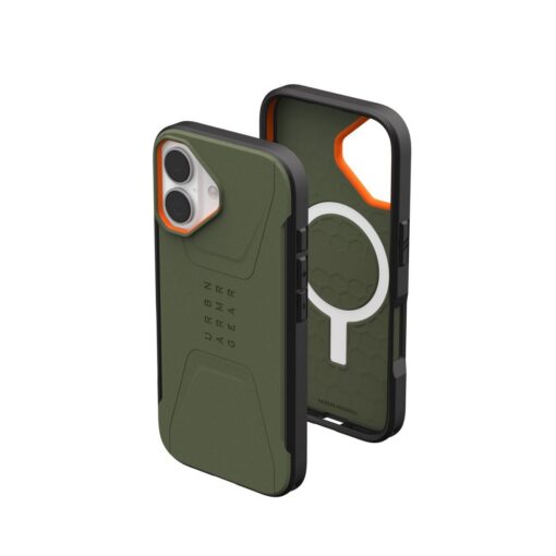 Kaitseümbris Civilian, Apple iPhone 17, militaarroheline/oranž, MagSafe ühilduv, Urban Armor Gear (UAG) - Image 3