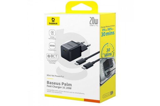 Laadija Baseus Palm 20W USB-C + USB-C to USB-C cable 1.0m must TZCCSUP-L01 - Image 4