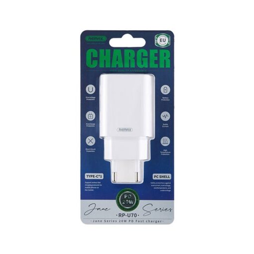 Laadija Remax RP-U70 20W USB-C valge - Image 2