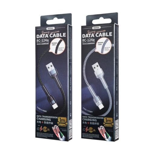 Laadimisjuhe Remax RC-124a USB-A to USB-C 1.0m must - Image 2