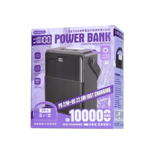Väline aku Power Bank Remax FP-1 22.5W 100000mAh must - Image 2