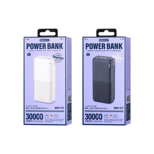 Väline aku Power Bank Remax RPP-177 12W 30000mAh must - Image 2