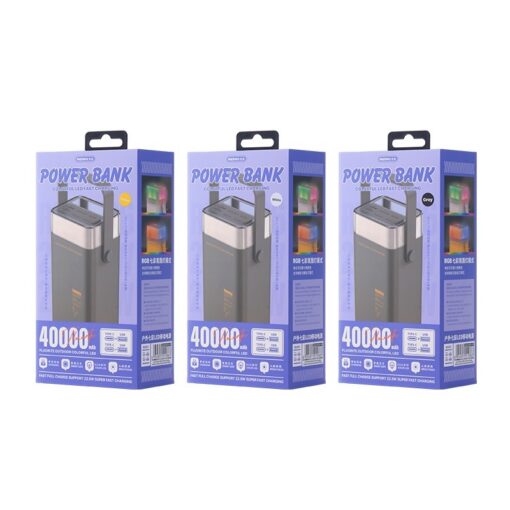 Väline aku Power Bank Remax RPP-596 22.5W 40000mAh hall - Image 2