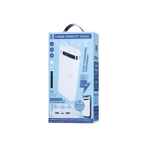 Väline aku Power Bank Remax RPP-72 22.5W 20000mAh must - Image 2