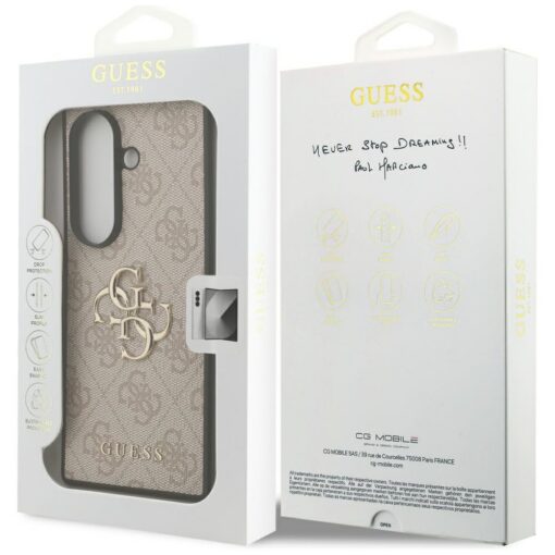 Guess Big 4G Logo Classic Logo case for Samsung Galaxy Z Fold7 różowy - Image 8