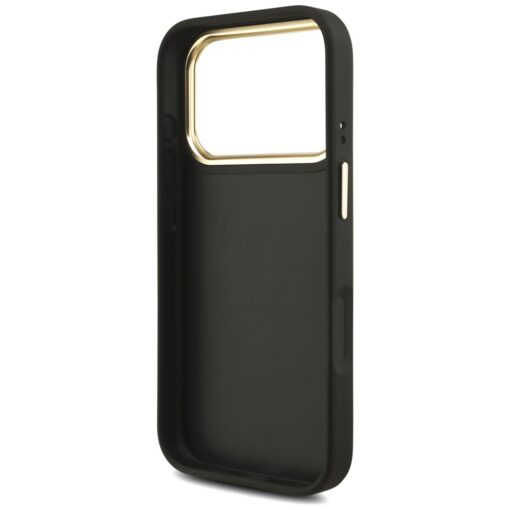 Guess Case 4G PU Leather Case Big 4G And Classic Logo With Big 4G PU Nylon Strap And Metal Camera And Buttons For iPhone 17 Pro Black - Image 7
